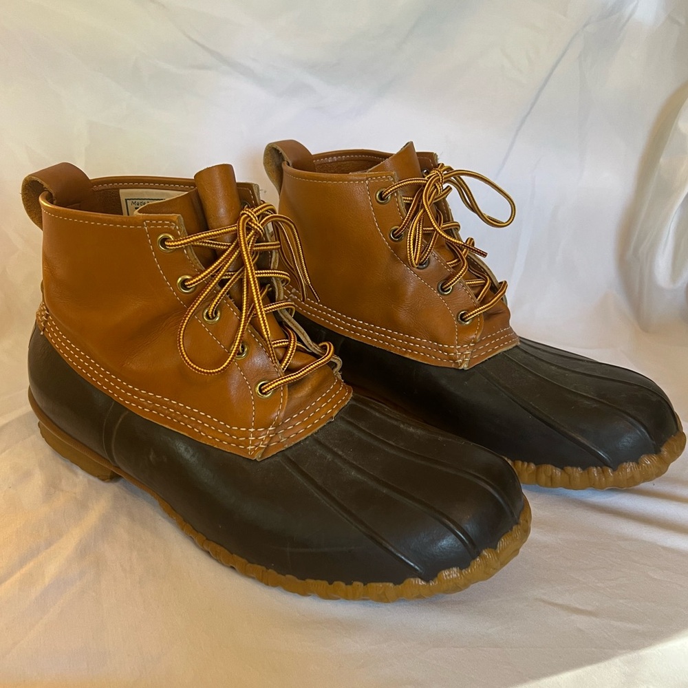 L.L. Bean Tan Leather Duck Boots